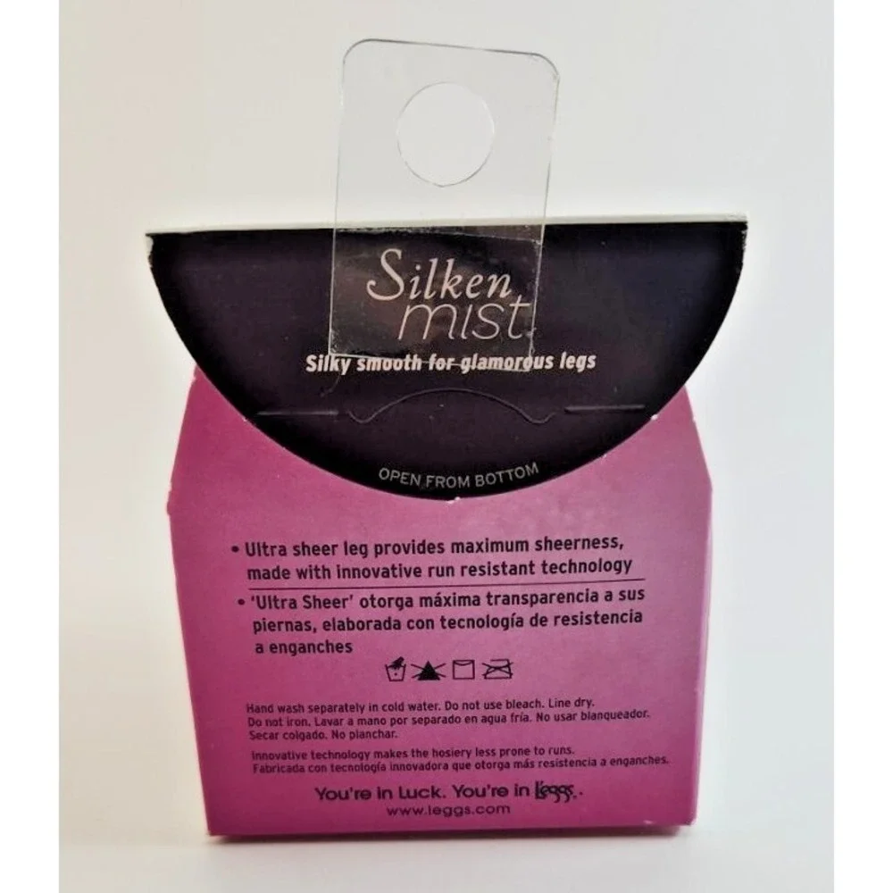L'eggs Silken Mist Ultra Sheer Leg Control Top Pantyhose Size Q‎ Nude 94496